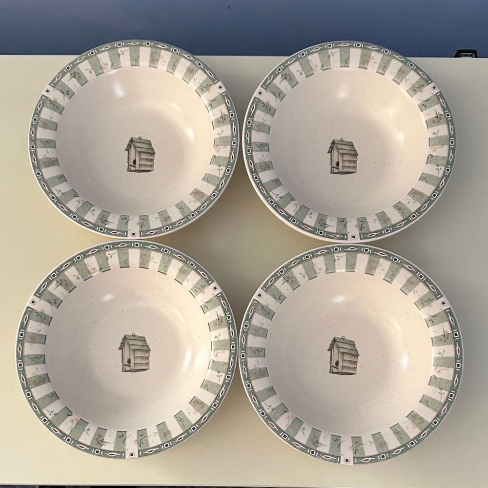 Pfaltzgraff Naturewood Ceramic Cereal Bowls - Set of 4